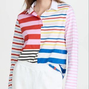 KULE The Women’s Patch Rugby Shirt in Bright Multi, Size Medium